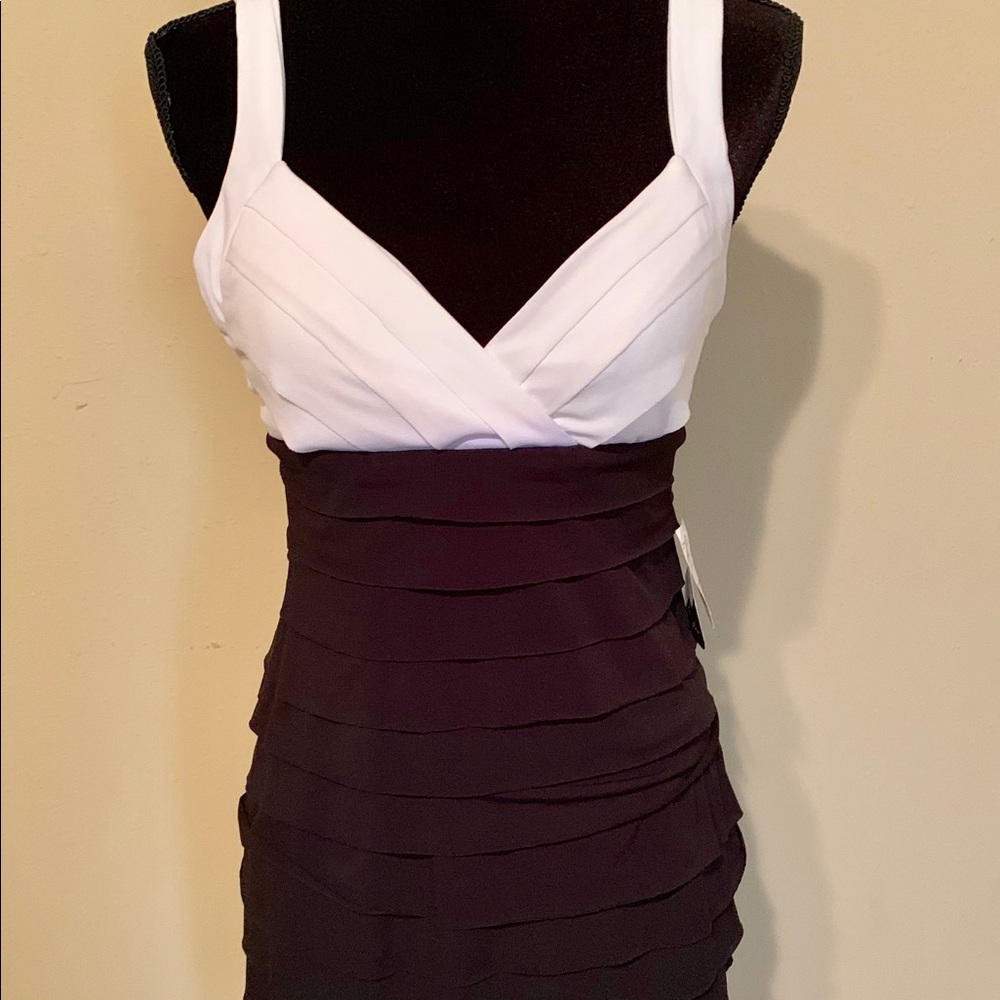 Sexy two color mini dress